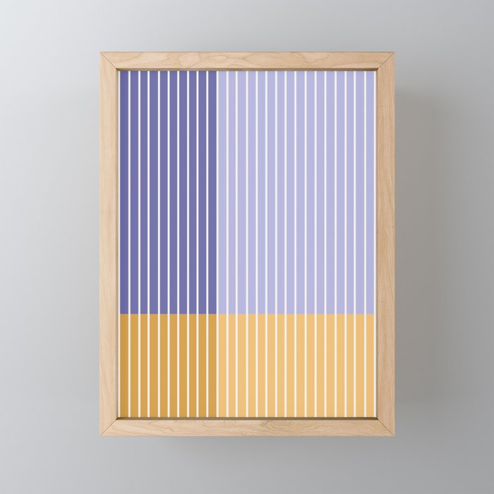 Color Block Line Abstract XXI Mini Art Print Gallery Image 1