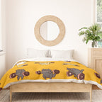 Olympic Lifting Cat Duvet Cover Gallery Image 3