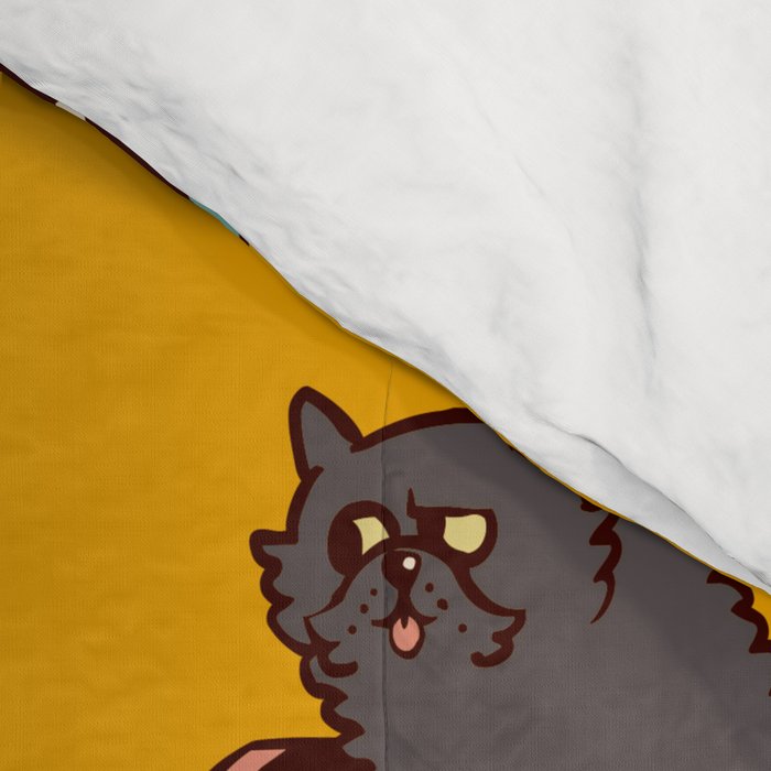 Olympic Lifting Cat Comforter Gallery Image 4