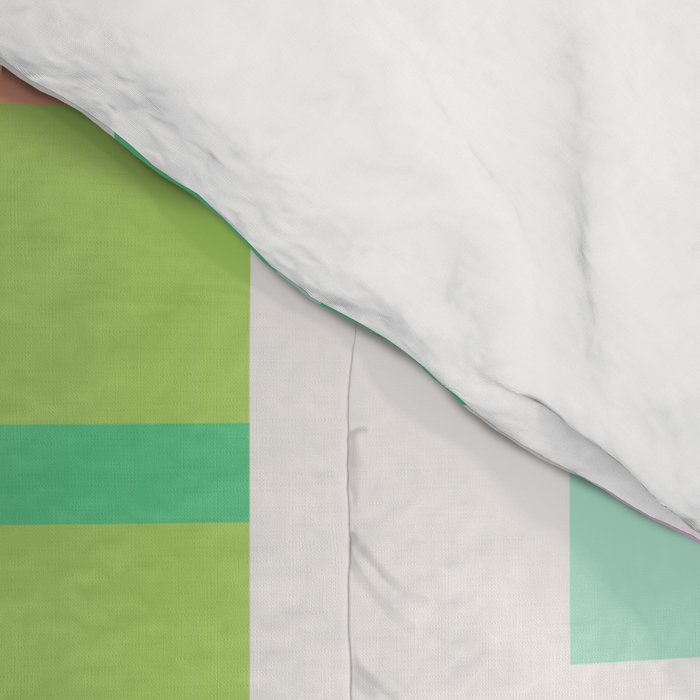 Retro Christmas Presents - Pink & Green Comforter Gallery Image 4