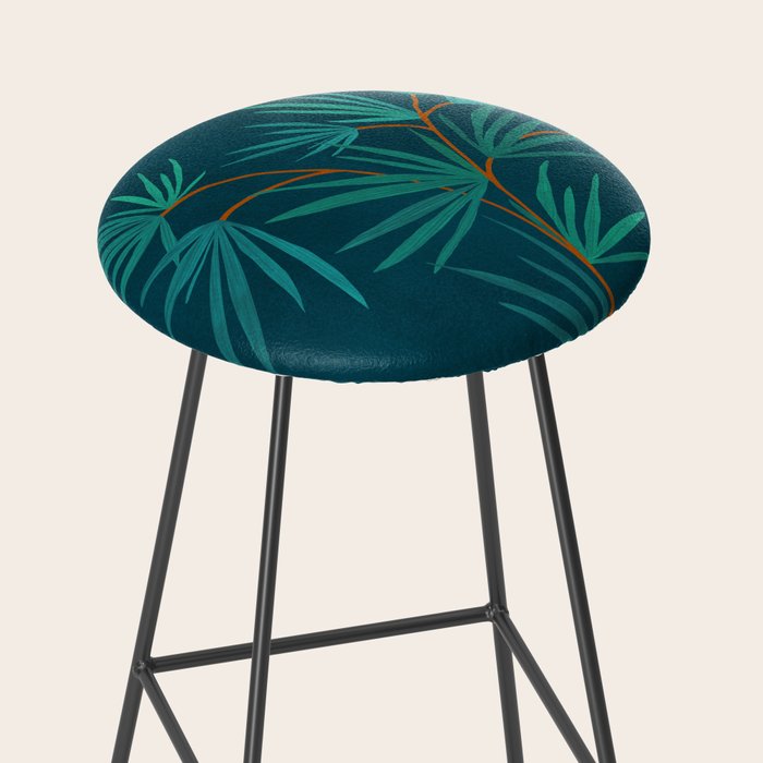 Night Palm Still Life Stool Gallery Image 2