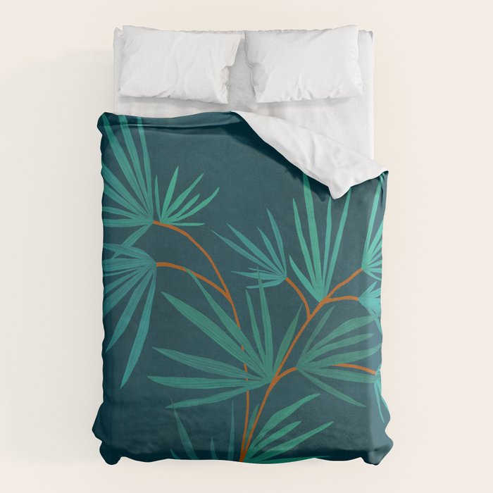 Night Palm Still Life Duvet Cover Gallery Image 6