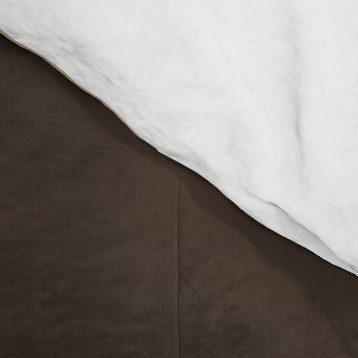 Woman in Stripes Holding a White Rabbit Comforter Gallery Image 4