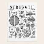 Gym Fitness Workout Dumbbell Kettlebell Vintage Patent Print Poster Gallery Image 4