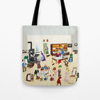 Anna Mary Robertson 'Grandma' Moses Thanksgiving American Folk Art Tote Bag Gallery Image 1