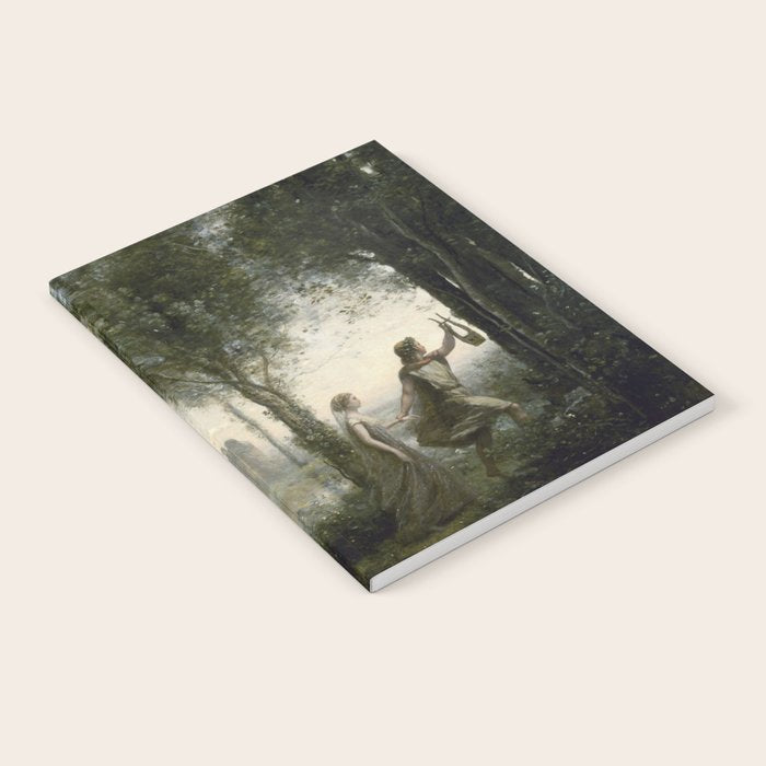Orpheus Leading Eurydice from the Underworld - Jean-Baptiste-Camille Corot Notebook Gallery Image 1