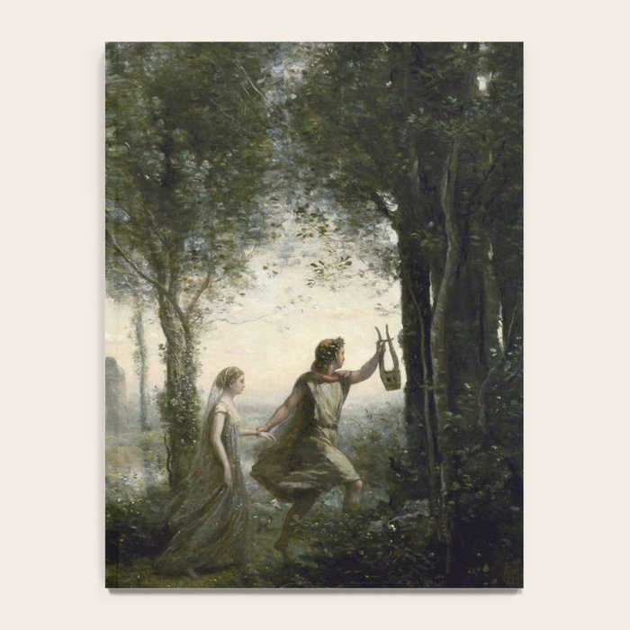 Orpheus Leading Eurydice from the Underworld - Jean-Baptiste-Camille Corot Notebook Gallery Image 4
