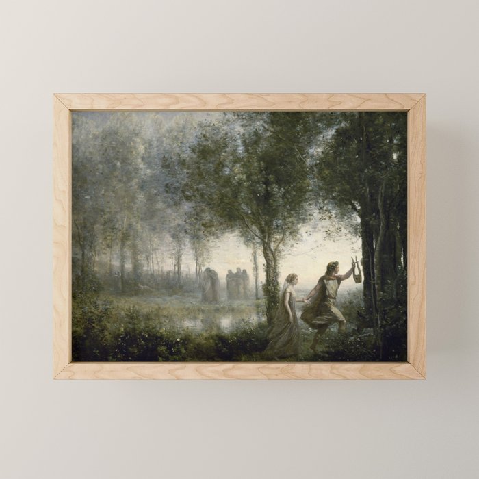 Orpheus Leading Eurydice from the Underworld - Jean-Baptiste-Camille Corot Mini Art Print Gallery Image 1