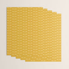 Dragonfly Pattern XIV Golden Yellow Wrapping Paper Gallery Image 3