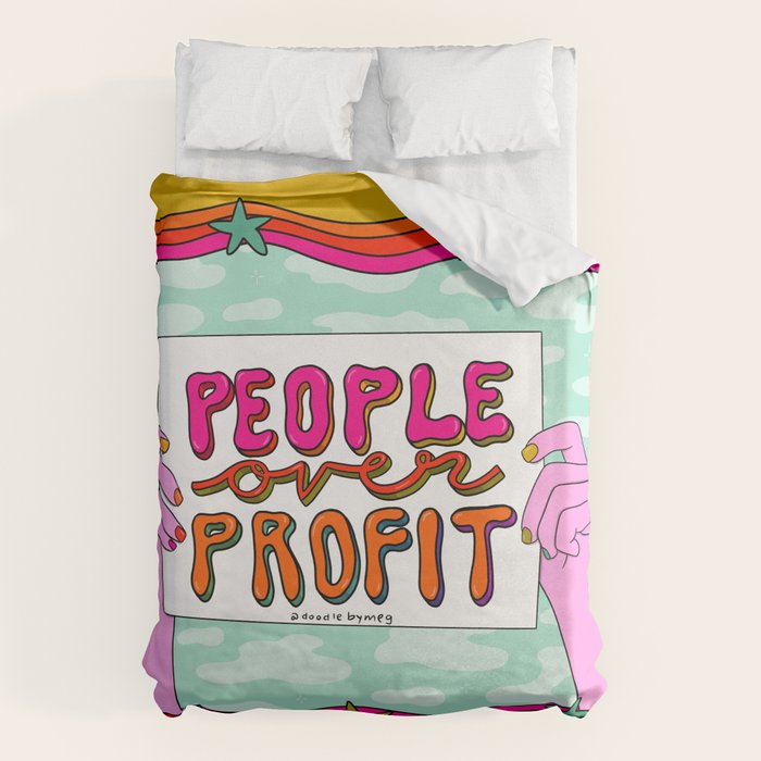 People Over Profit Duvet Cover Gallery Image 6