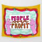 People Over Profit Wall Tapestry Gallery Image 4