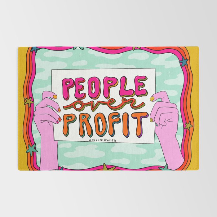 People Over Profit Rug Gallery Image 2