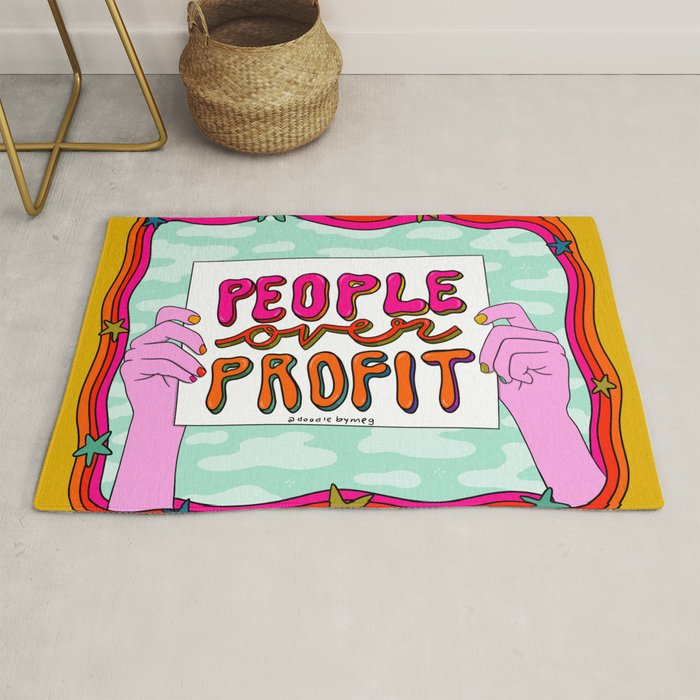 People Over Profit Rug Gallery Image 1
