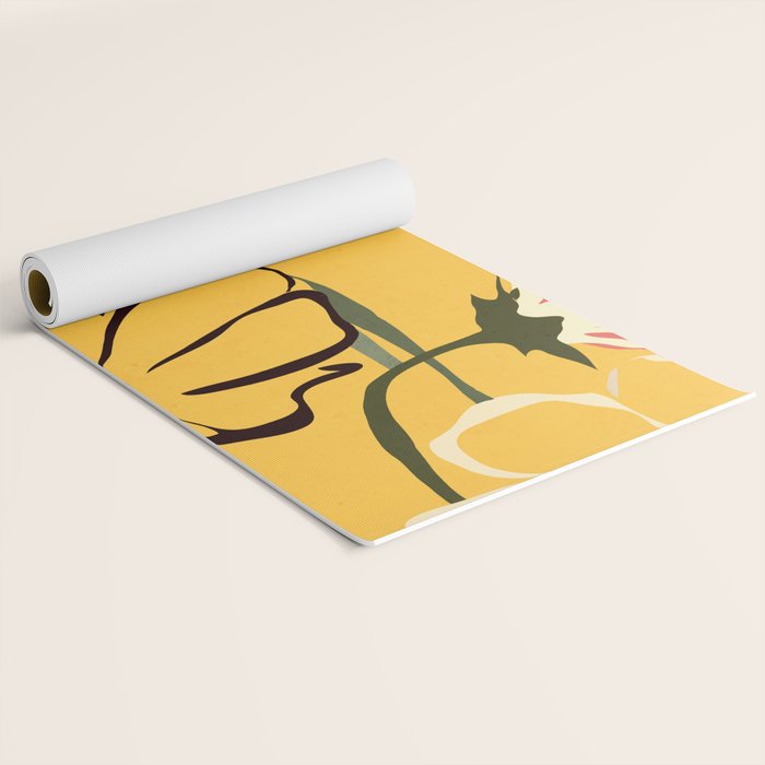 Modern Abstract Art Flowers 10 Yoga Mat Gallery Image 2