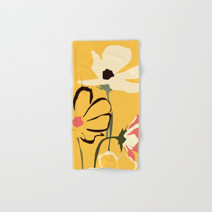 Modern Abstract Art Flowers 10 Bath Towel Gallery Image 1