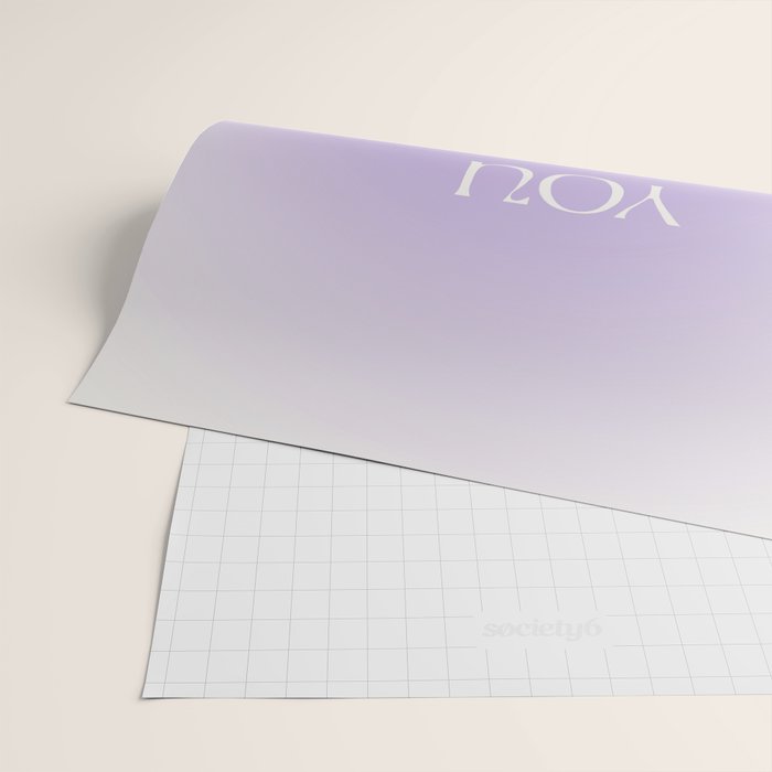 You Are Doing Great Lavender Gradient Wrapping Paper Gallery Image 2