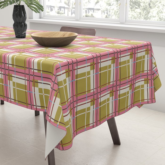Bold Checked Design Tablecloth Gallery Image 3
