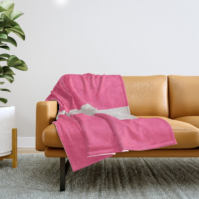 hot pink classic Throw Blanket Gallery Image 1