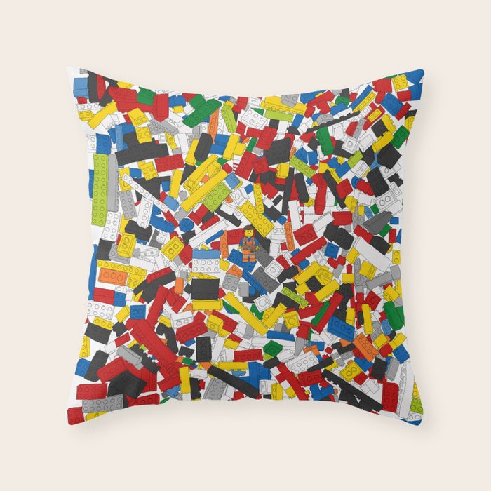 The Lego Movie Throw Pillow Gallery Image 1