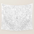The Lego Movie âÂ Colouring Book Version Wall Tapestry Gallery Image 4