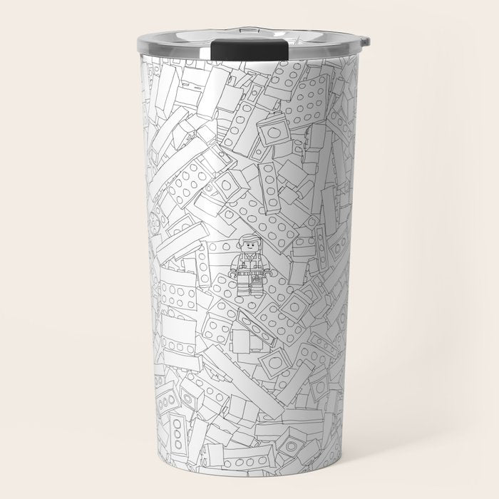 The Lego Movie âÂ Colouring Book Version Travel Mug Gallery Image 1