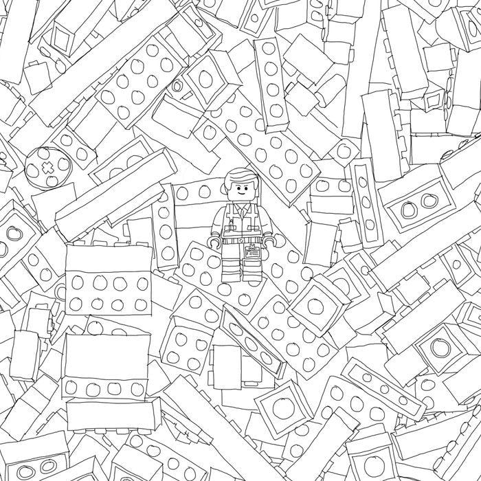 The Lego Movie âÂ Colouring Book Version Coffee Mug Gallery Image 2