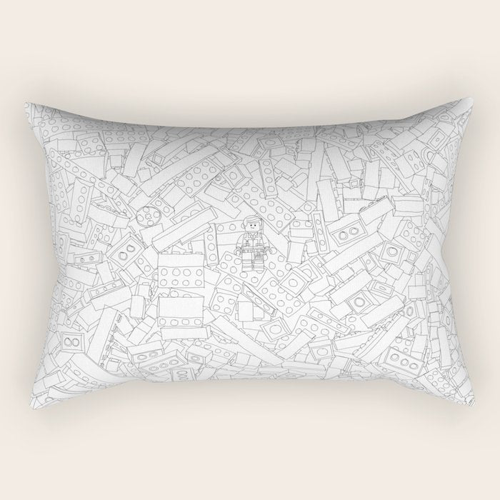 The Lego Movie âÂ Colouring Book Version Rectangular Pillow Gallery Image 2