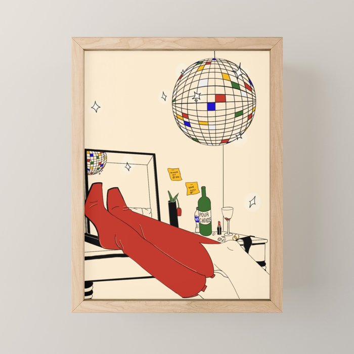 on my way  Mini Art Print Gallery Image 1