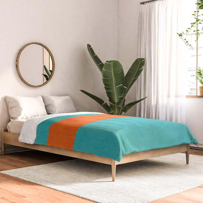 aqua and orange classic Comforter Gallery Image 2