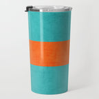 aqua and orange classic Travel Mug Gallery Image 3