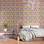 TROPICAL BIRD PATTERN COLLAGE Wallpaper Gallery Image 3