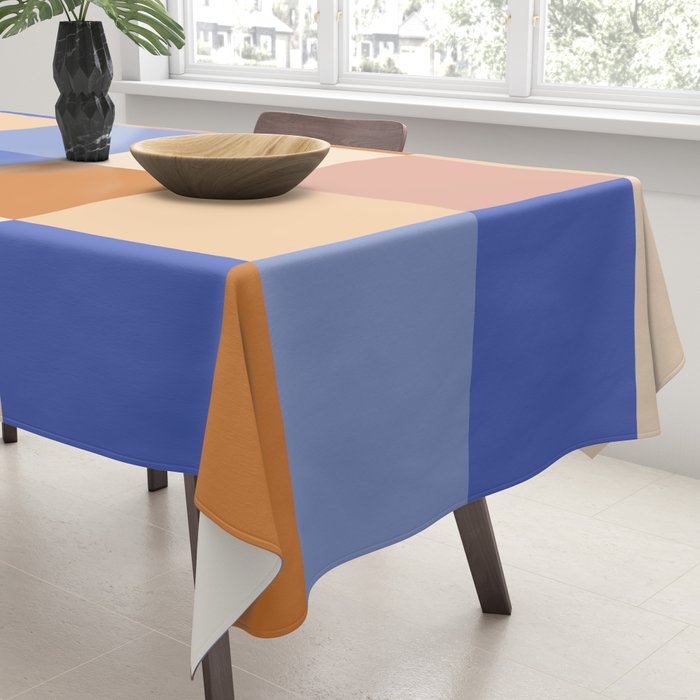 Bold Retro Checks Pattern - Large XXIX Tablecloth Gallery Image 3