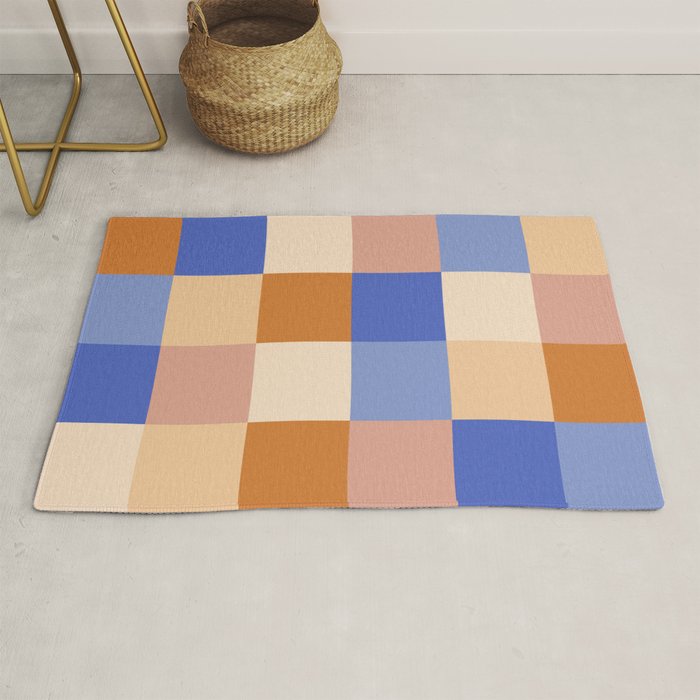 Bold Retro Checks Pattern - Large XXIX Rug Gallery Image 1