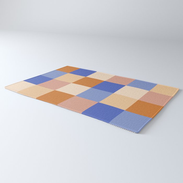Bold Retro Checks Pattern - Large XXIX Rug Gallery Image 3