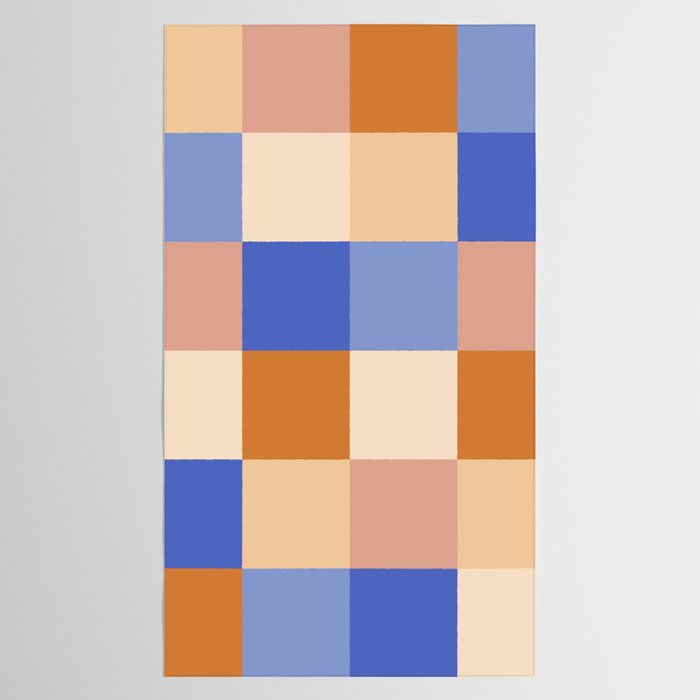 Bold Retro Checks Pattern - Large XXIX Tablecloth Gallery Image 2