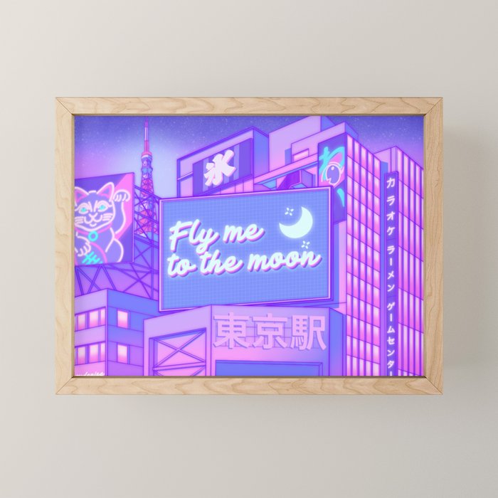 Moon City Mini Art Print Gallery Image 1