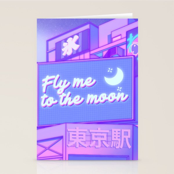 Moon City Stationery Card Gallery Image 1