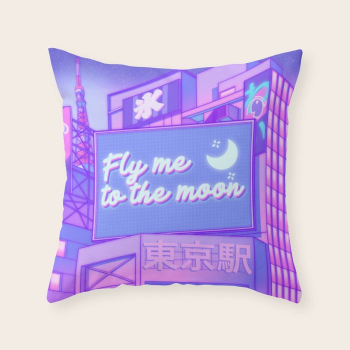 Moon City Throw Pillow Gallery Image 6