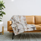 Bull Skulls - Mexican Folk Art Throw Blanket Gallery Image 1