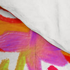 Painterly Nouveau bloom - imperfect bold textured floral art Comforter Gallery Image 4