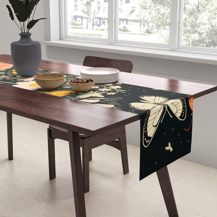 Butterfly Night Garden Table Runner Gallery Image 2