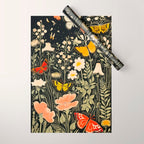 Butterfly Night Garden Wrapping Paper Gallery Image 1
