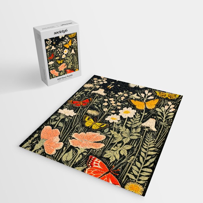 Butterfly Night Garden Jigsaw Puzzle Gallery Image 2