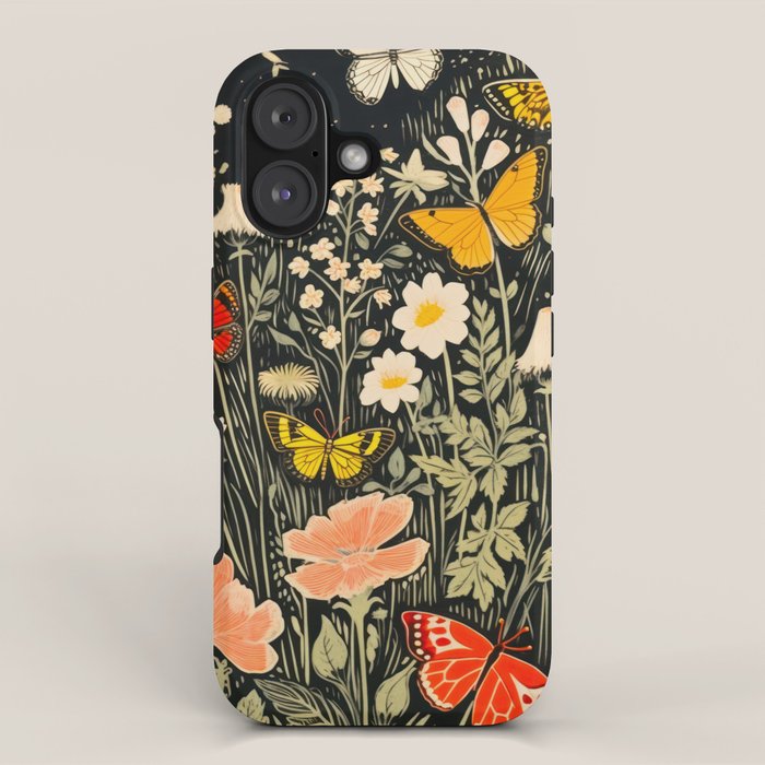 Butterfly Night Garden iPhone Case Gallery Image 1