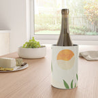 Mediterranean Terrace - Colorful Landscape Illustration Wine Chiller Gallery Image 4