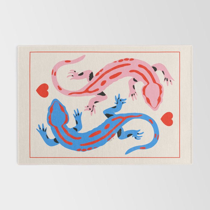 The lovers - salamanders Rug Gallery Image 2