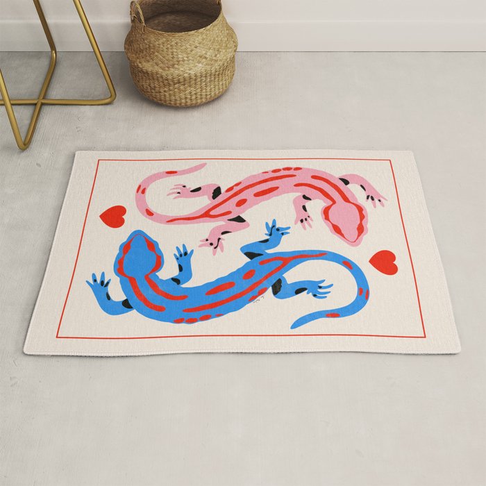 The lovers - salamanders Rug Gallery Image 1
