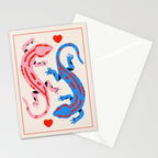 The lovers - salamanders Stationery Card Gallery Image 2