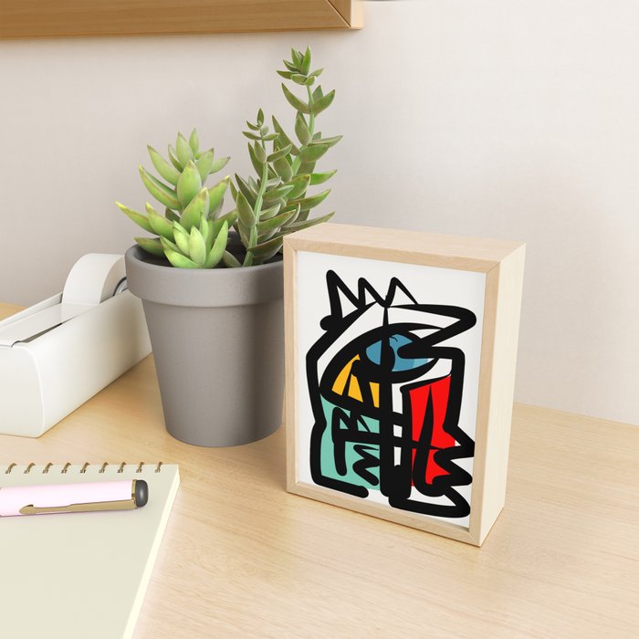 Street art abstract portrait pop Mini Art Print Gallery Image 2