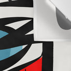 Street art abstract portrait pop Wall Tapestry Gallery Image 3